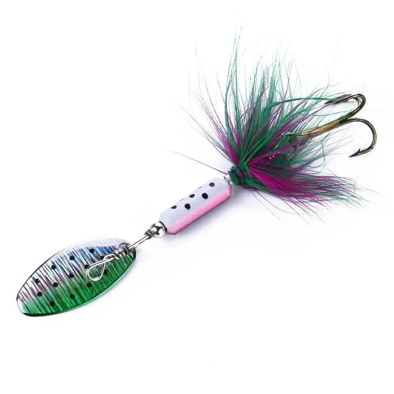 3.5g Metal VIB Blade Lure with Feather Tail & Sequins 3.5g 3 Nova Fishing & Outdoors