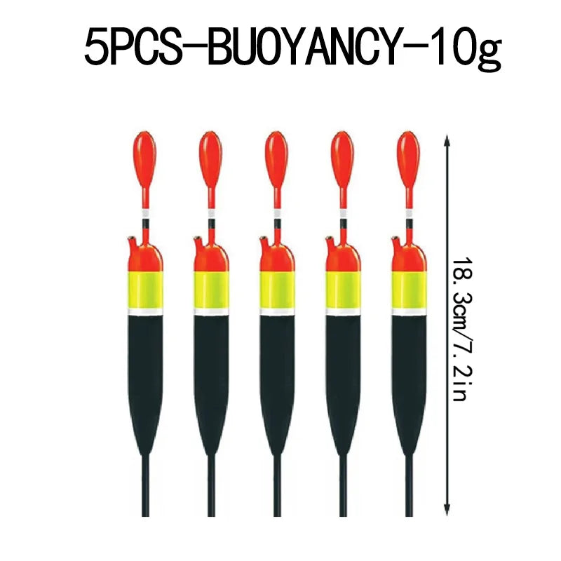 Nova Premium Balsa Slip Float Kit – Floats, Bobber Stops & Weights, Saltwater & Freshwater (5pc)