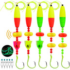 Nova Catfish Float Rigs – Pre-Tied Rattle Rigs with 6/0-10/0 Circle Hooks (5-Pack)