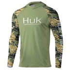 Performance Fishing Hoodie – Men's UPF 50+ Long Sleeve UV Sun Protection Shirt for Outdoors & Angling