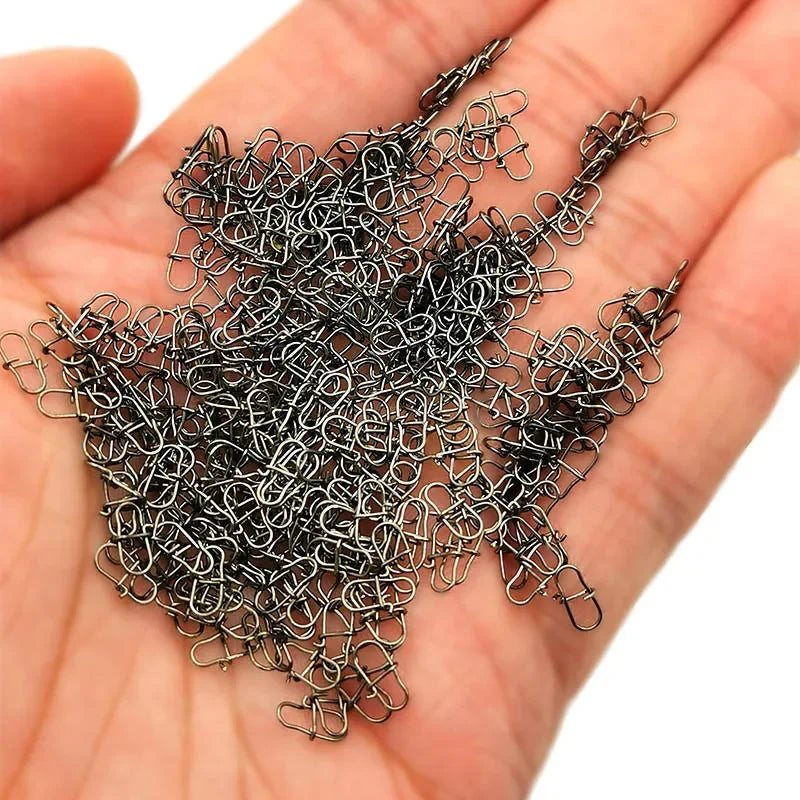 Nova Pin Swivels – Stainless Steel Rolling Swivel Lure Clips, Saltwater (50pc)
