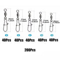 Nova Duo-Lock Snap Swivels – Rolling Bearing Connectors, Sizes 4-12# (50-200pc)