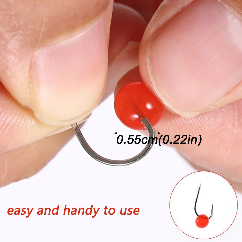Nova Carp Fishing Bait - 300pcs Soft Jelly Lure Pills with Honey Attractant Flavor, 0.22 Inch Fish Eggs