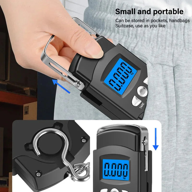 Nova Pro-Digital Hanging Scale with Retractable Measuring Tape Nova Fishing & Outdoors