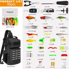 Nova 85-Piece Ultimate Angler’s Kit – Waterproof Tackle Backpack with Lures, Pliers, Lip Gripper & Precision Scale Nova Fishing & Outdoors