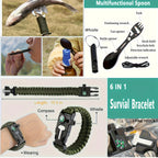 Nova 20-in-1 Ultimate Survival Gear Kit Emergency Equipment & Tactical Tools for Camping Hiking