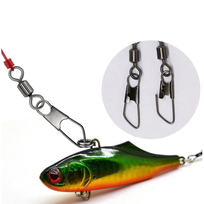 Snap Swivel Connectors – 50-Piece Stainless Steel Saltwater Fishing Terminal Tackle Nova Fishing & Outdoors