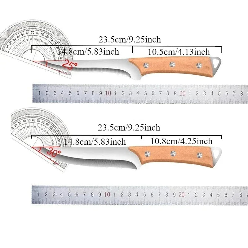 Fish Fillet Knife with Stainless Steel Blade & Wooden Handle Nova Fishing & Outdoors