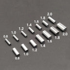 Nova Aluminum Crimp Sleeves – Oval & Round Leader Crimps for Wire Rigs (120pc Box)