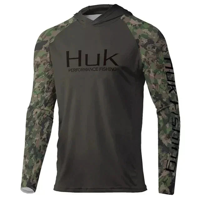 Performance Fishing Hoodie – Men's UPF 50+ Long Sleeve UV Sun Protection Shirt for Outdoors & Angling 01 Nova Fishing & Outdoors
