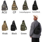 Nova Tactical Sling Shoulder Bag Waterproof Crossbody Backpack for Fishing Camping Everyday Carry