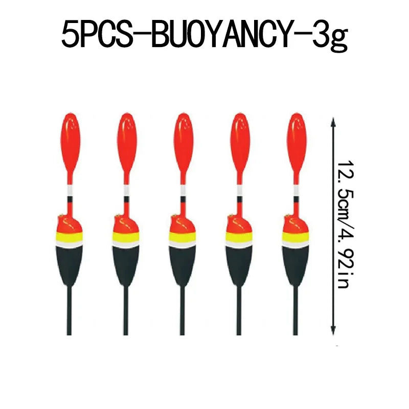 Nova Premium Balsa Slip Float Kit – Floats, Bobber Stops & Weights, Saltwater & Freshwater (5pc) 5PCS BUOYANCY 3g Nova Fishing & Outdoors