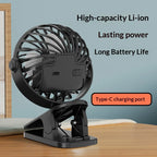 Portable Clip Fan with Night Light – USB Rechargeable Nova Fishing & Outdoors