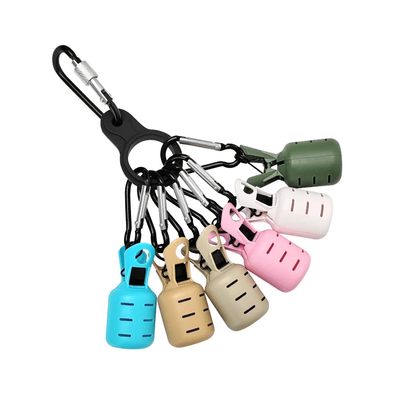 Squid Jig Hook Covers – 6-Piece Egi Lure Protector Kit with Carabiner 1 Nova Fishing & Outdoors
