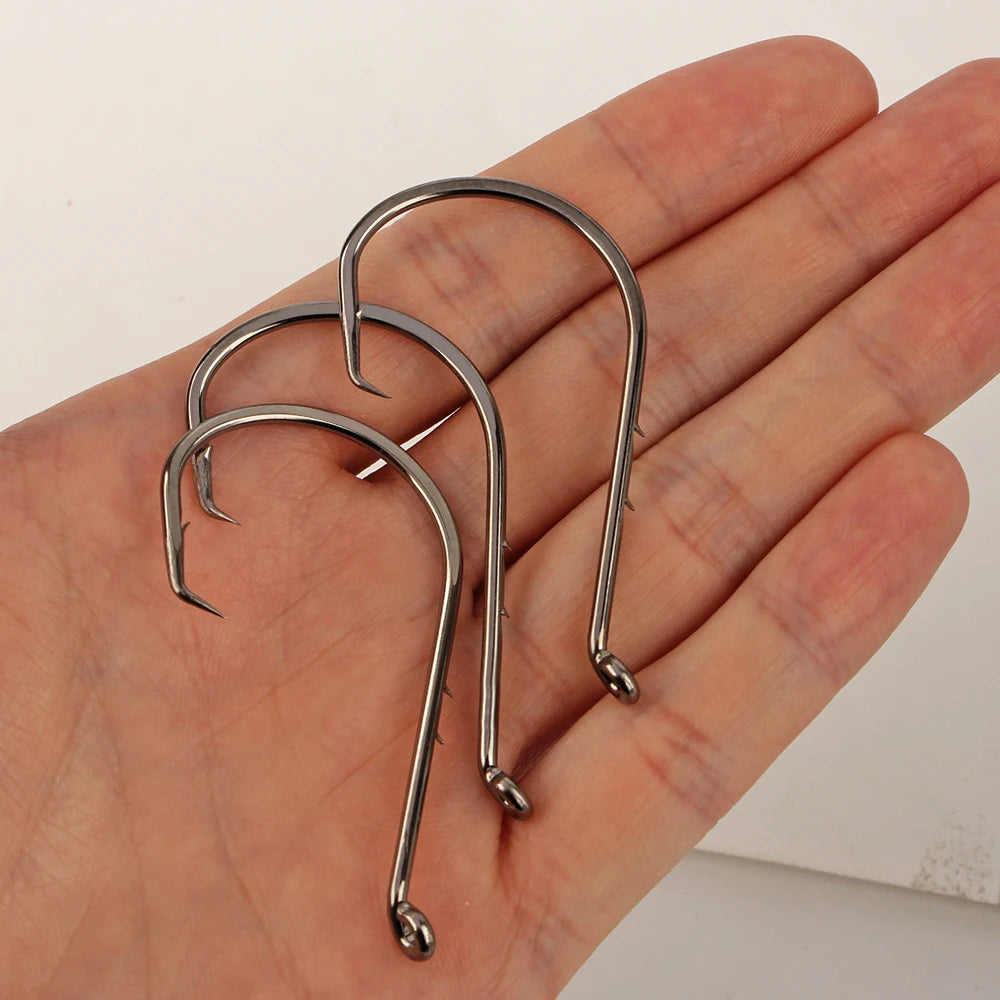 Nova Octopus Circle Hooks – Chemically Sharpened Carbon Steel Bait Hooks (50pc / 25pc)