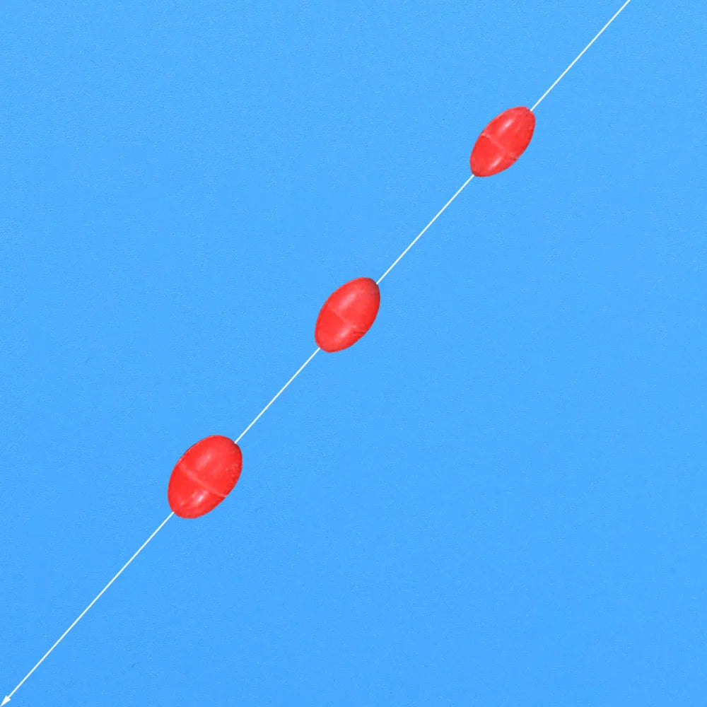 Nova Silicone Space Beans – Oval Bobber Stops & Anti-Tangle Beads, 3 Sizes (300pc)