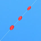 Nova Silicone Space Beans – Oval Bobber Stops & Anti-Tangle Beads, 3 Sizes (300pc)
