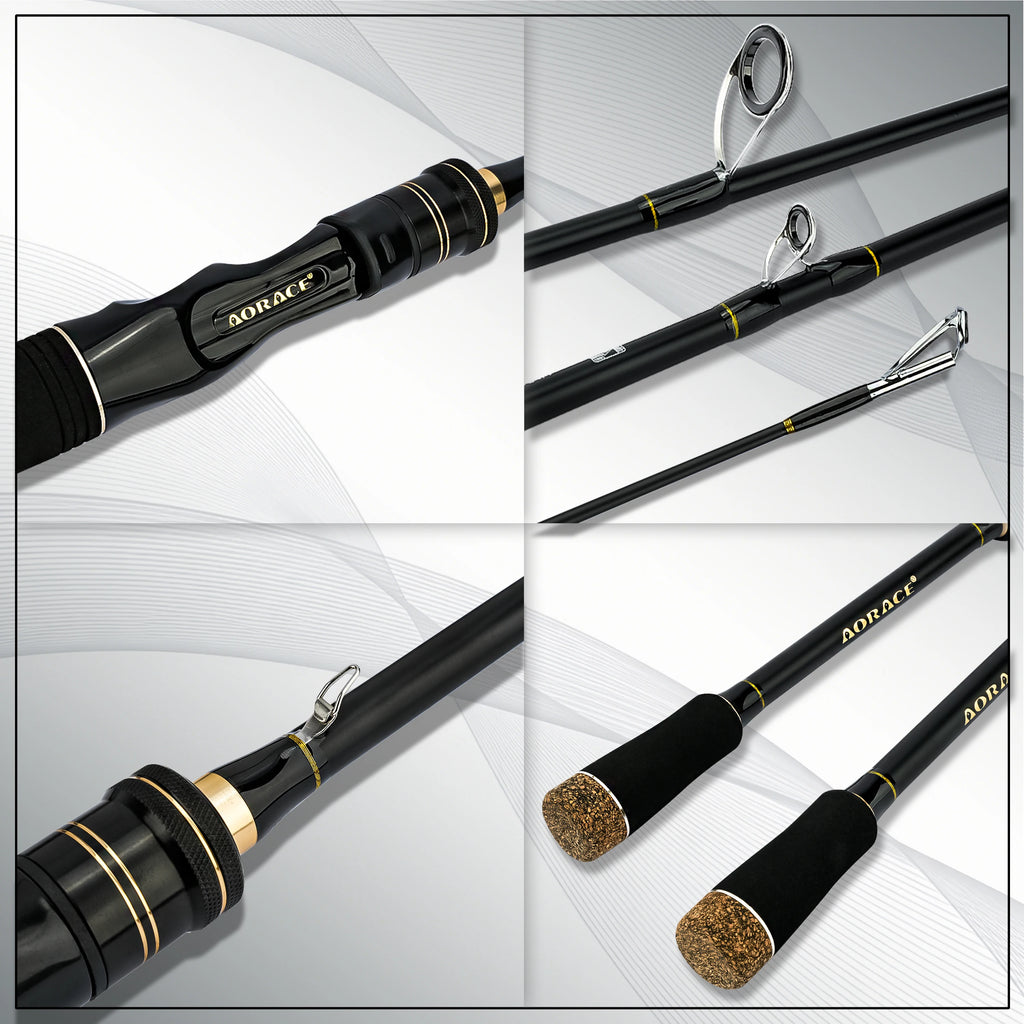 Aorace Spinning Baitcasting Travel Carbon Mini Fishing Rods 1.8~2.4m Casting Weight 4-21g M Fast Lure Goods For PHISHGER Pole Nova Fishing & Outdoors