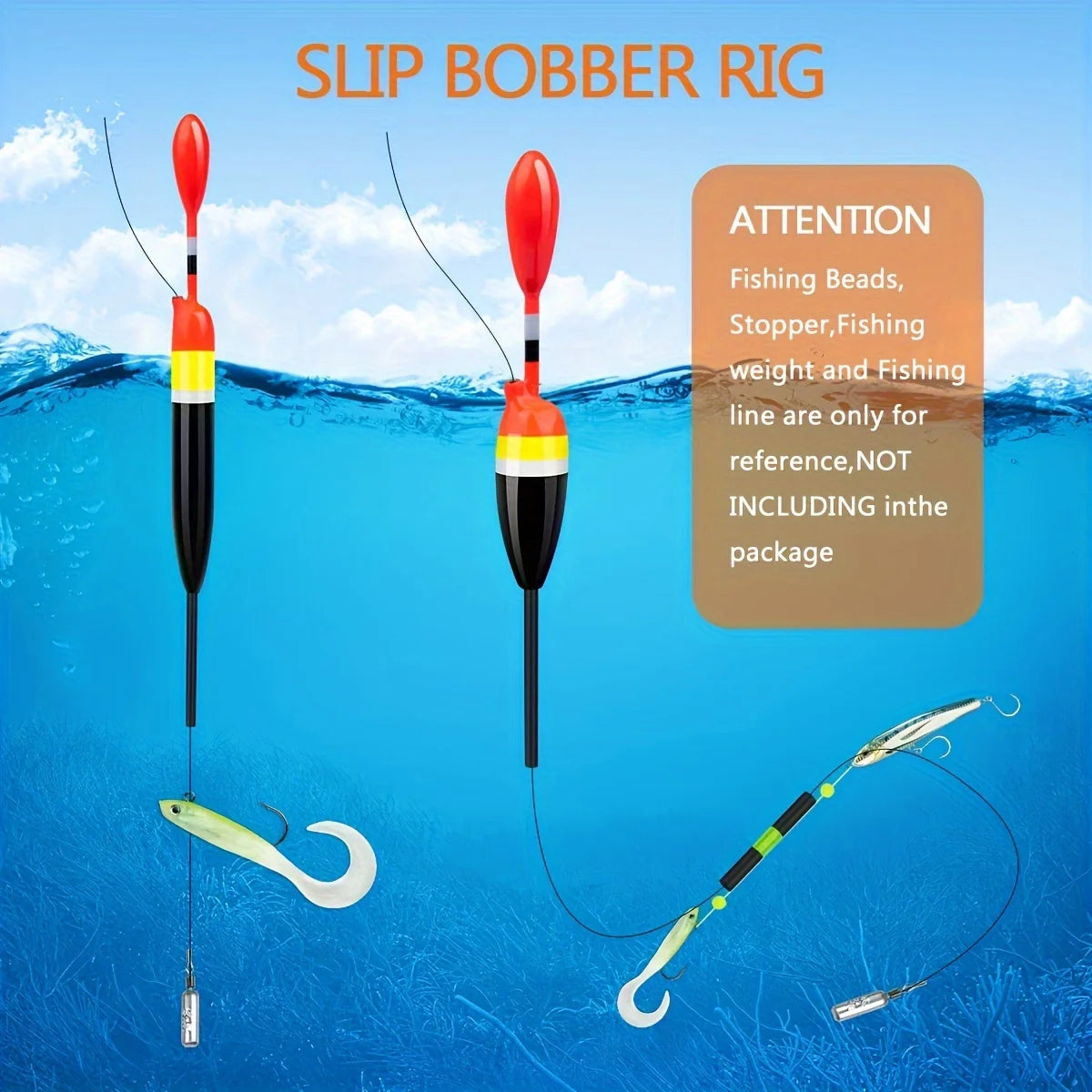 Nova Premium Balsa Slip Float Kit – Floats, Bobber Stops & Weights, Saltwater & Freshwater (5pc)