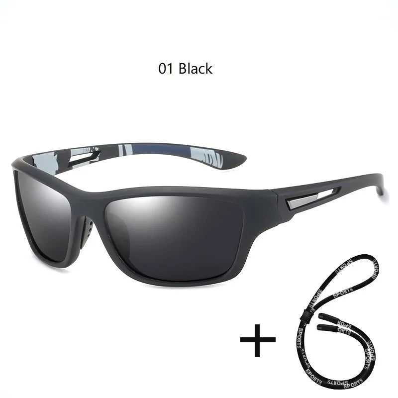 Nova Sport Polarized Sunglasses for Men and Women Driving Hiking Marine Fishing Glasses 01 Black Nova Fishing & Outdoors