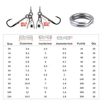 Nova Split Rings Bulk Pack – High-Strength Stainless Lure Connectors, 5 Sizes (200/250pc)