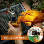 5-in-1 Camping Spork – Stainless Steel Multitool with Clip Nova Fishing & Outdoors
