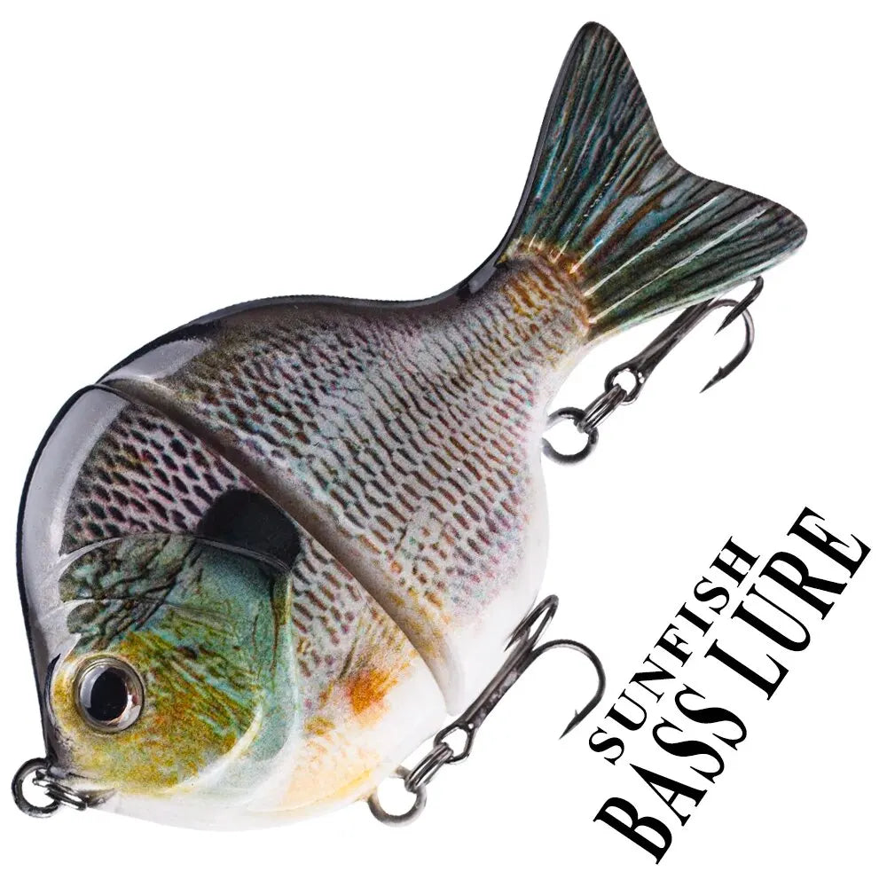 Nova Single-Jointed Glide Bait - Hard Body Sunfish Swimbait for Bass & Pike - 9cm, 34.5g, Slow Sinking