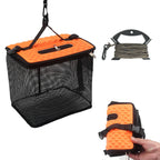 Portable Foldable Floating Mesh Fish Basket and Minnow Bucket Nova Fishing & Outdoors