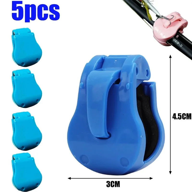 Ultimate Rod Secure Clip & Hook Keeper Blue-5pc Nova Fishing & Outdoors