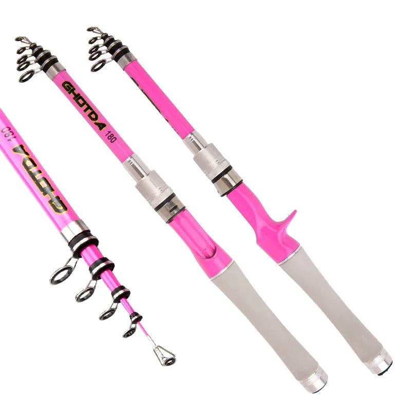 Nova Women’s All-Season Telescopic Fishing Rod – Lightweight Carbon Fiber Spinning & Casting Pole Nova Fishing & Outdoors