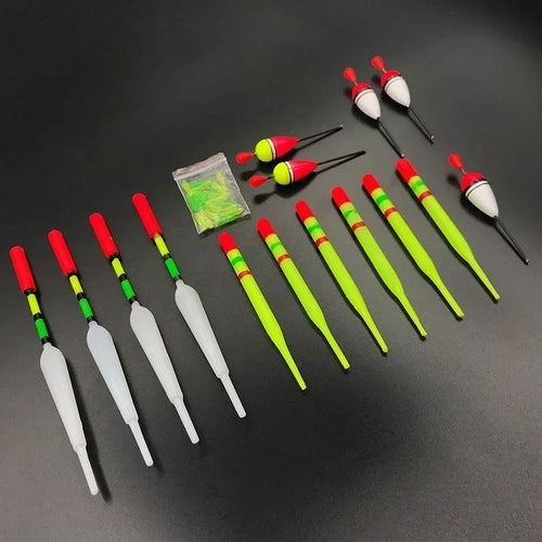 15-Piece Multi-Size Portable Fishing Float and Bobber Set Nova Fishing & Outdoors