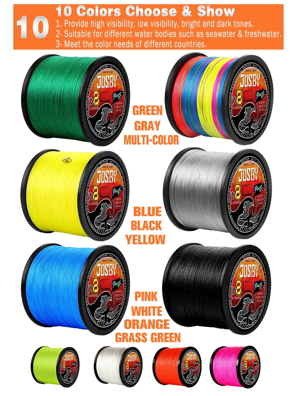 8-Strand PE Braided Fishing Line – 100M to 1000M Spools Nova Fishing & Outdoors