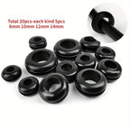 Waterproof Tackle Box Gasket & O-Ring Seal Kit – 60-Piece Multi-Size Replacement Set 4 sizes Total 20PCS Nova Fishing & Outdoors