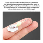Nova 5pcs Jig Head Hook with Spinner 4.5g Lure Hook DIY Soft Worm Wobbler Fishing Tackle