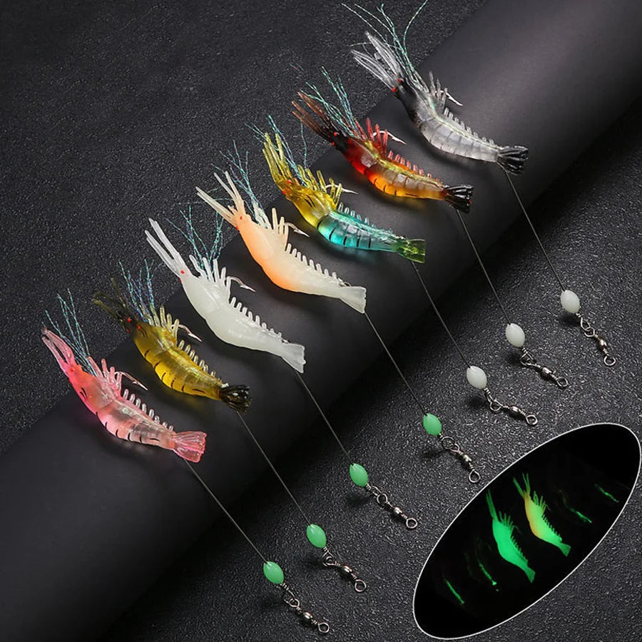 Premium Luminous Silicone Shrimp Lures Nova Fishing & Outdoors