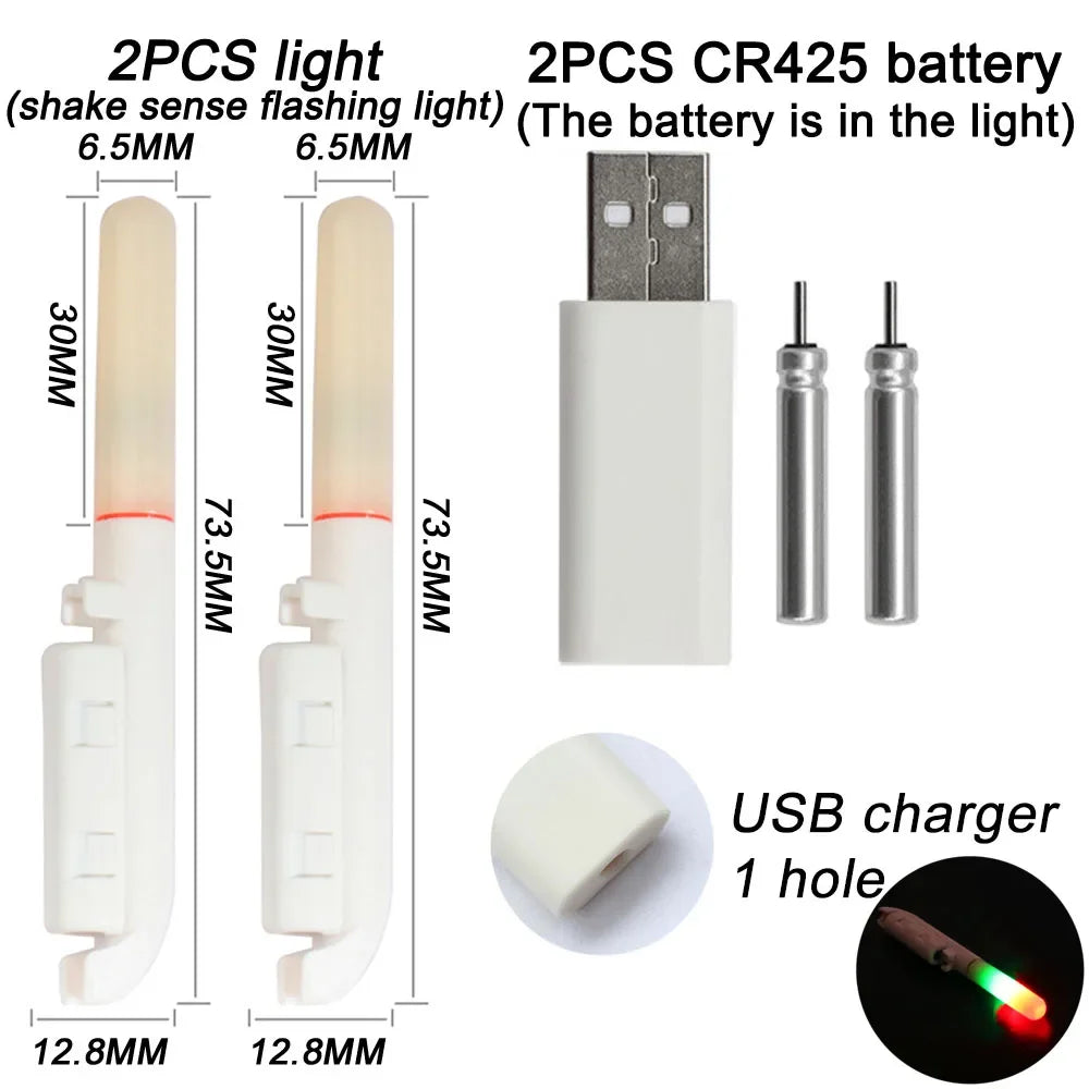 Nova Rechargeable Night Fishing Light – USB LED Rod Tip & Float Light, Waterproof Sense flash charge 1 Nova Fishing & Outdoors