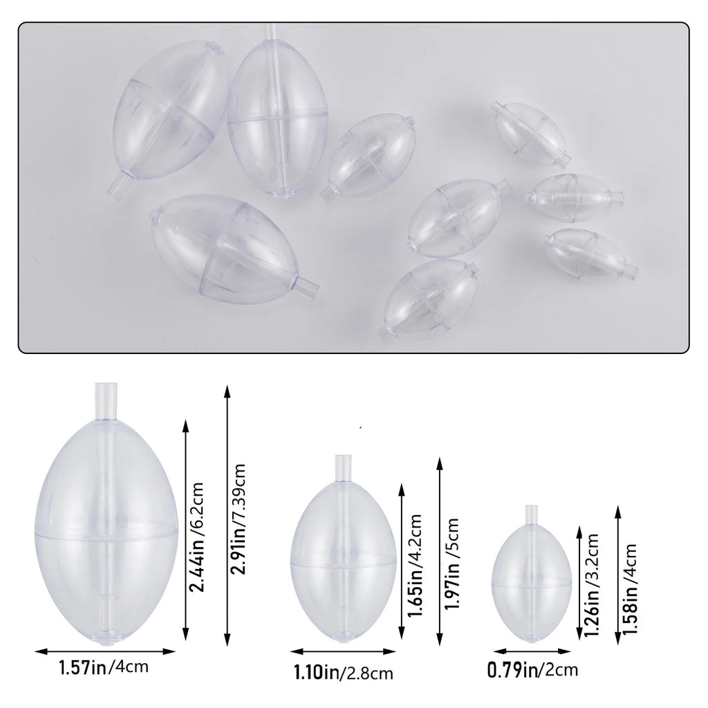 Nova Clear Bubble Floats – Water-Fillable Casting Bubbles for Fly & Lure Fishing (10-Pack)