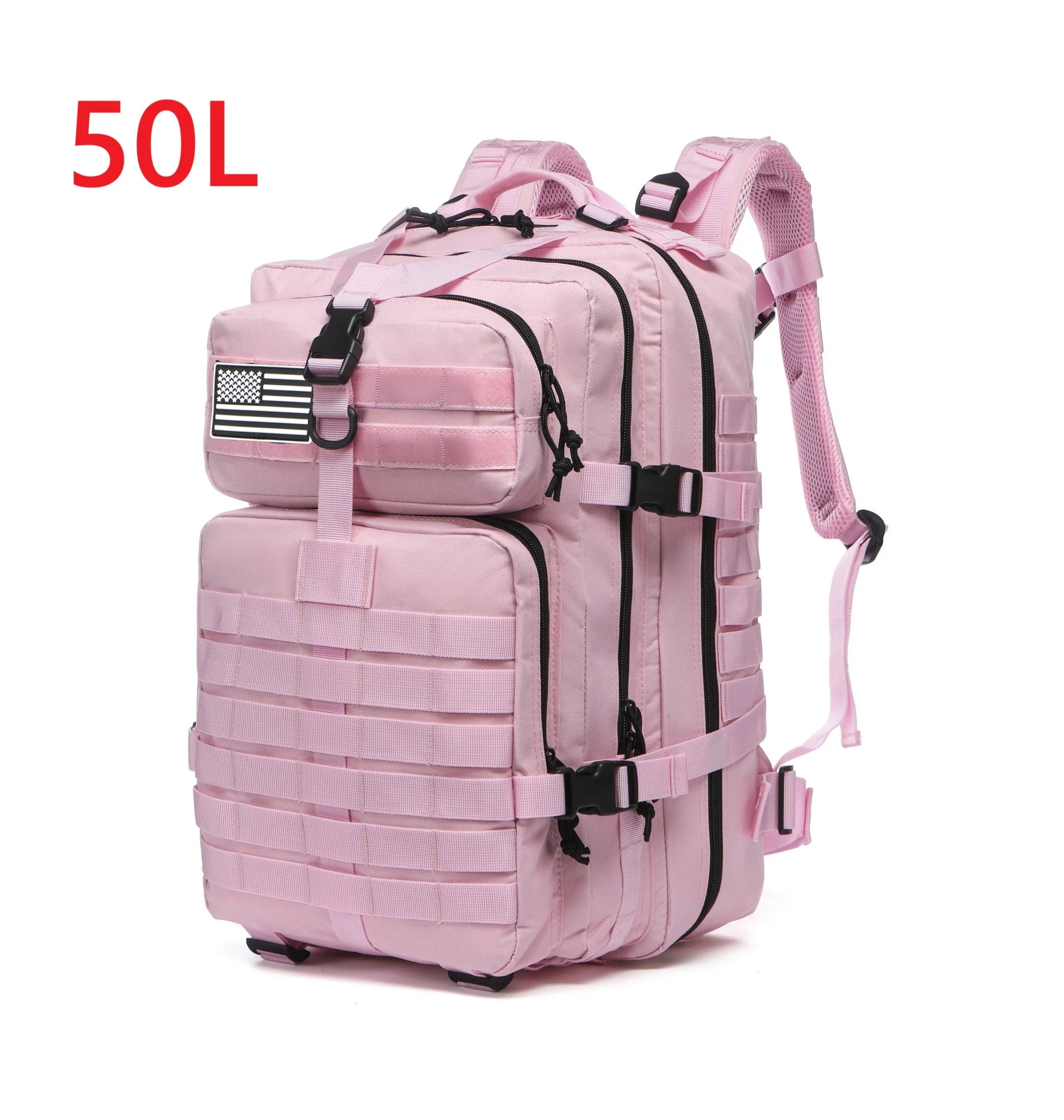 50L Waterproof Dry Bag Rucksack for Fishing & Camping 50L (Pink) Nova Fishing & Outdoors