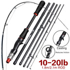 Sougayilang Lure Fishing Rod 1.8m 2.1m Spinning Bait Casting Rod Carbon Fiber EVA Handle Fishing Pole for Fishing Pesca Nova Fishing & Outdoors
