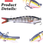 Hyper-Realistic 8-Segment Jointed Swimbait – Life-Like Sinking Action Nova Fishing & Outdoors