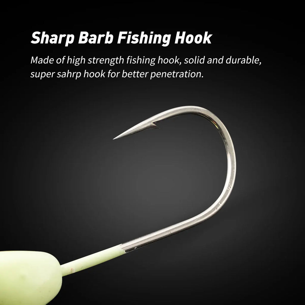 Nova 5pcs Jig Head Hook with Spinner 4.5g Lure Hook DIY Soft Worm Wobbler Fishing Tackle