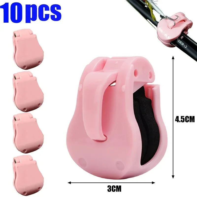 Ultimate Rod Secure Clip & Hook Keeper Pink-10pc Nova Fishing & Outdoors