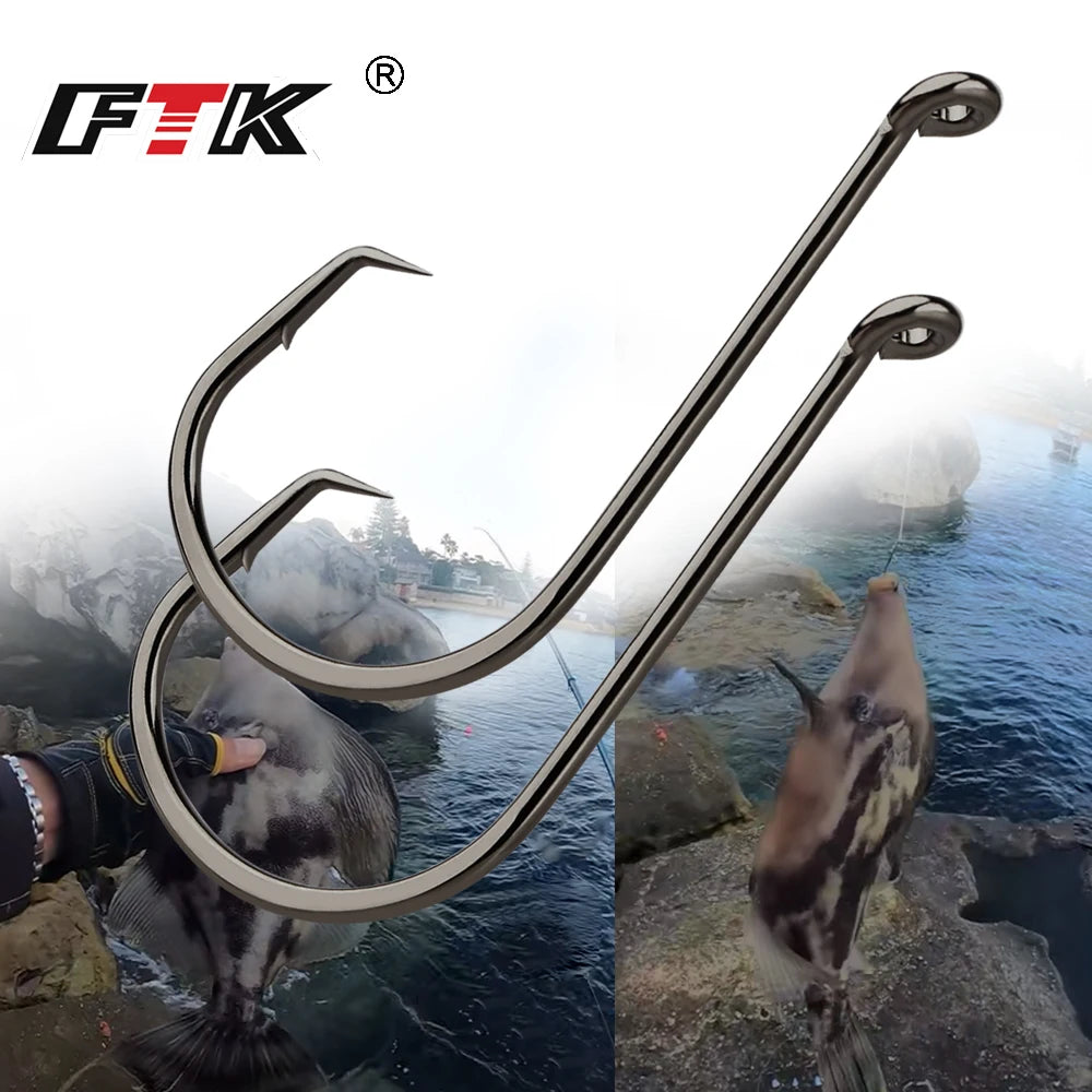 Nova Octopus Circle Hooks – Chemically Sharpened Carbon Steel Bait Hooks (50pc / 25pc)
