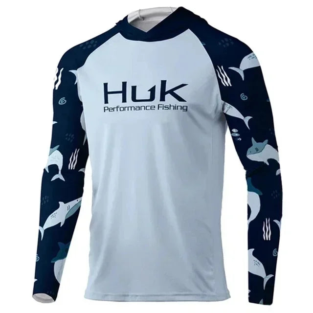 Performance Fishing Hoodie – Men's UPF 50+ Long Sleeve UV Sun Protection Shirt for Outdoors & Angling 09 Nova Fishing & Outdoors