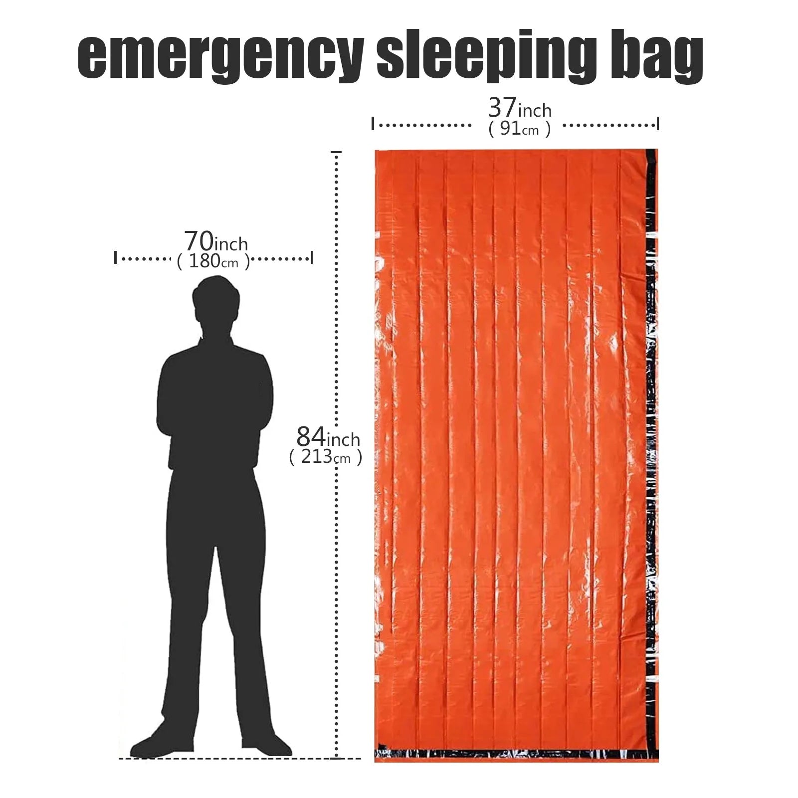 Emergency Mylar Survival Bivy Bag – Waterproof Thermal Protection for Backcountry & Rescue Nova Fishing & Outdoors