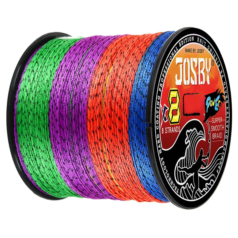 Nova Braided Fishing Line - 8 Strands Multifilament PE Wire - 100M-500M, Multicolor Speckled Multicolour Nova Fishing & Outdoors