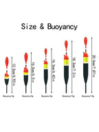 Nova Premium Balsa Slip Float Kit – Floats, Bobber Stops & Weights, Saltwater & Freshwater (5pc)