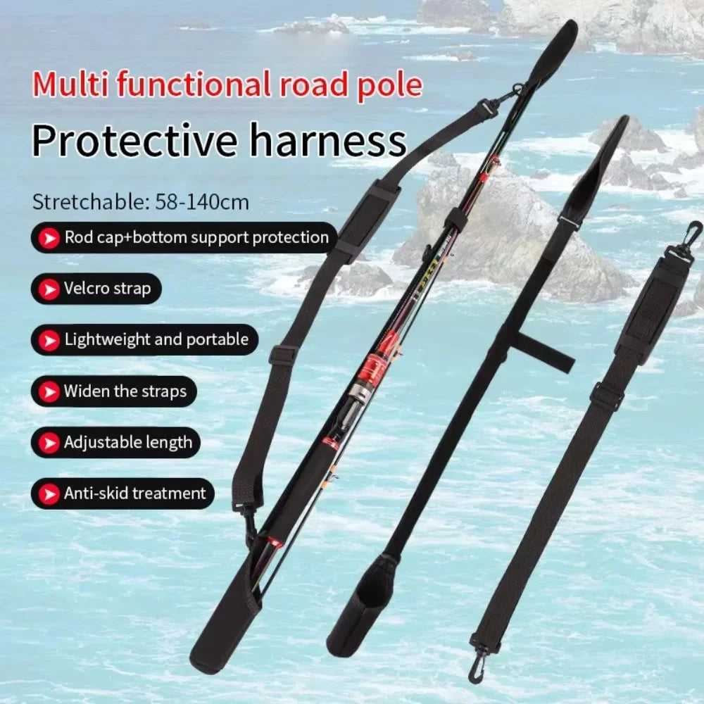 Adjustable Neoprene Fishing Rod Shoulder Strap Nova Fishing & Outdoors