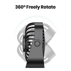 USB Portable Mini Fan – 3-Speed Quiet Cooling for Camping & Outdoors Nova Fishing & Outdoors