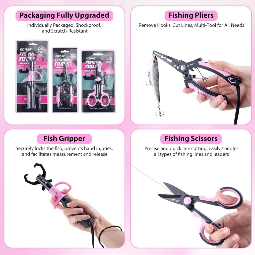 Nova Elite Series Pink Fishing Kit – Complete Rod, Reel & Tackle Set for Women Nova Fishing & Outdoors